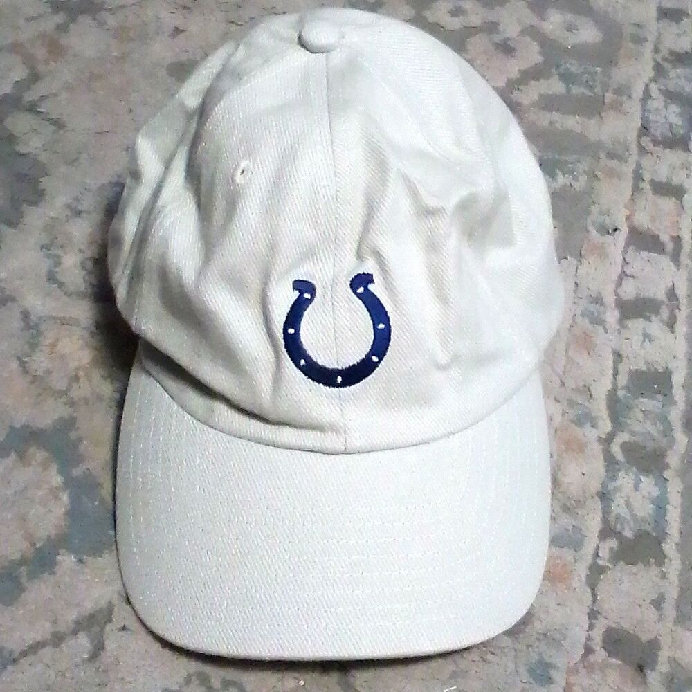 NFL Indianapolis Colts Strapback Hat Baseball Cap Beige Embroidered Football